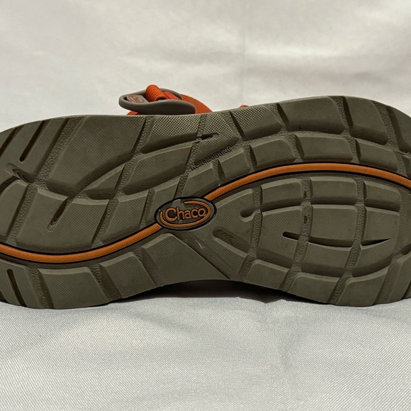 Chaco Tegu Size 9 Women's Sport Sandals Orange Grey Strappy - Picture 6 of 8
